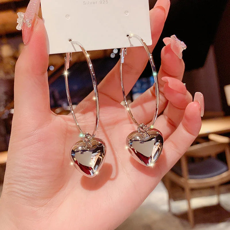 Crystal Heart Earrings